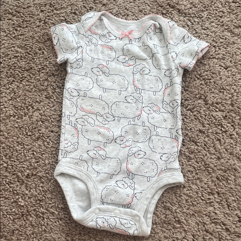 *bundle only* Child of mine Lamb Themed Baby Onesie